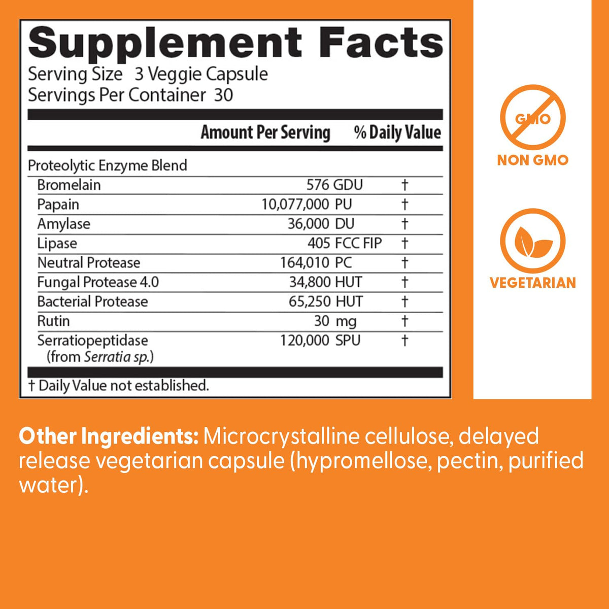 Bromelain 90 Veg Capsules O761662