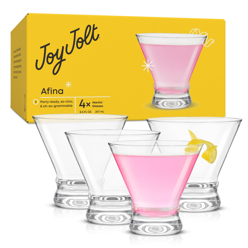 Stemless Martini Glasses Set of 4 W721