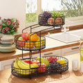 3-Tier Metal Fruit Basket Vegetable Storage Basket T372