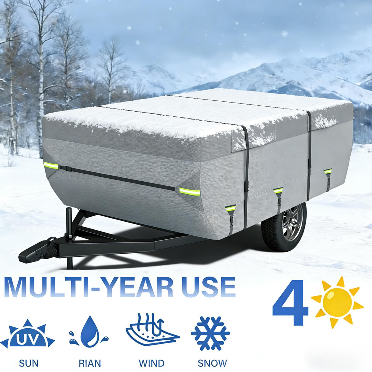 8 Layers Pop Up Folding Camper Cover P8098
