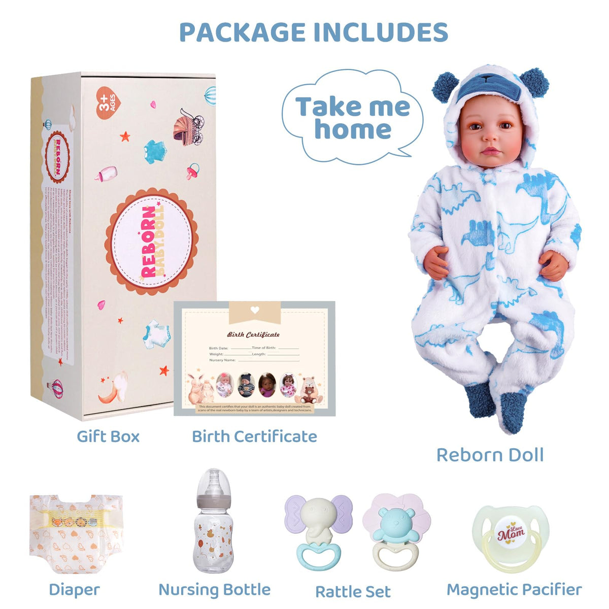 20 Inch Reborn Baby Doll Boy W198