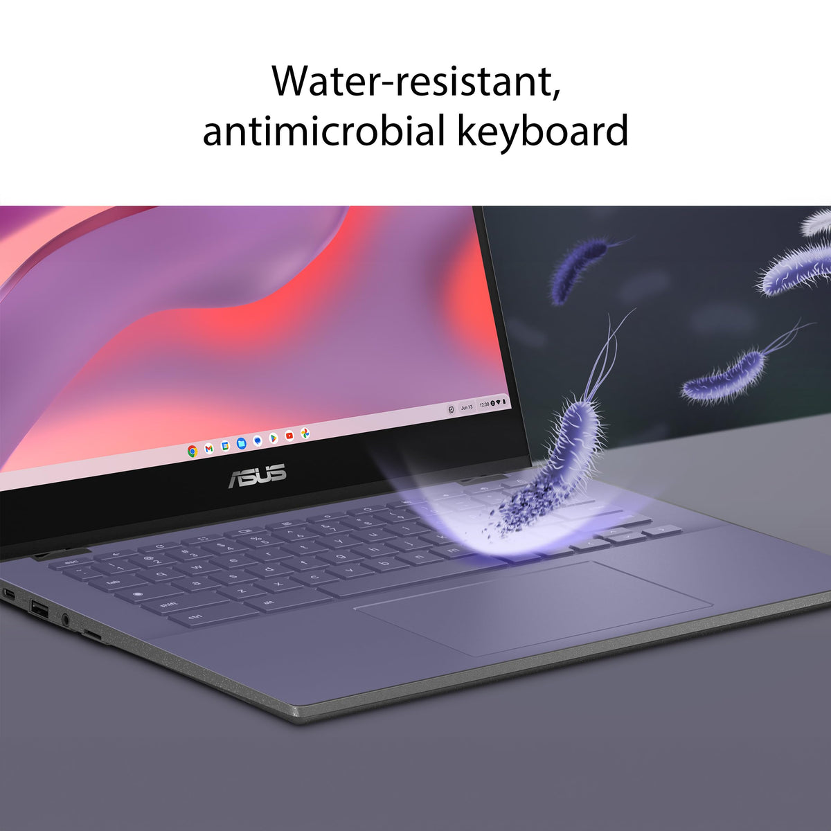 14" HD Anti-Glare Chromebook, MediaTek Kompanio 520, 4GB RAM, 64GB eMMC, Gray R710