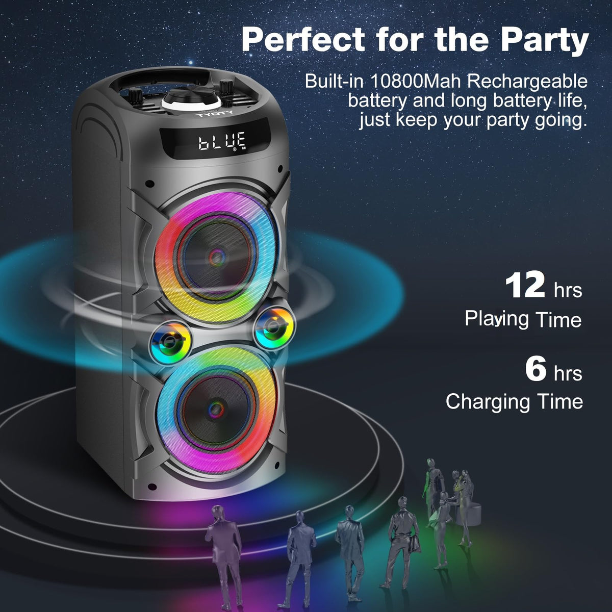 100W Portable Bluetooth Speaker X3872