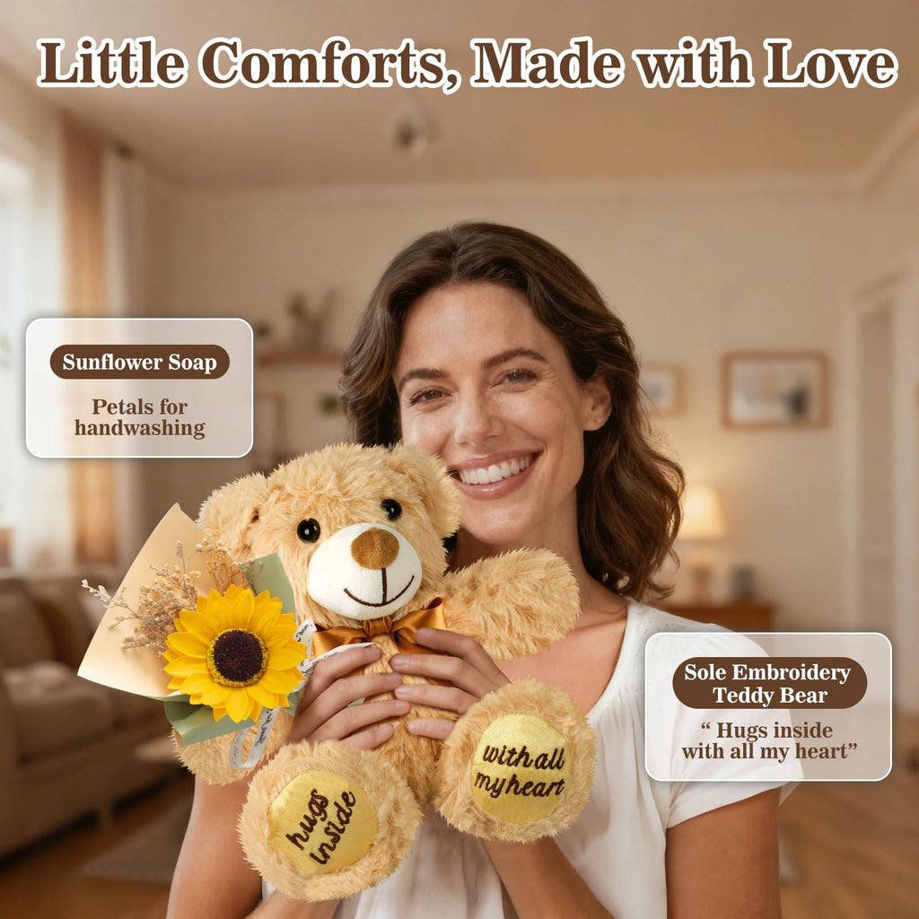 Get Well Soon Gift Basket with Blanket, Mug, Teddy Bear, Aromatherapy K19041