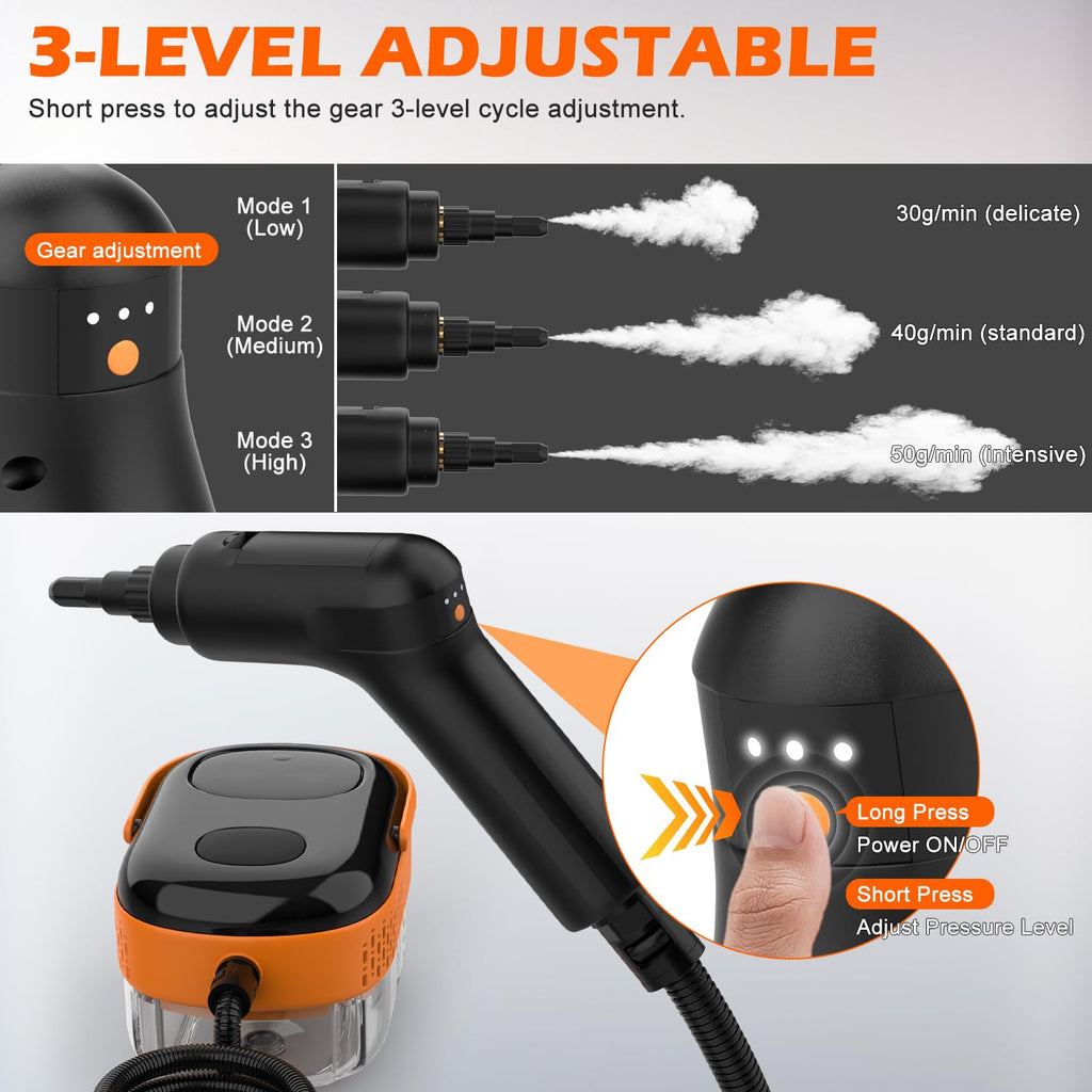 Portable Handheld Steam Cleaner with 16 Accessories D307322