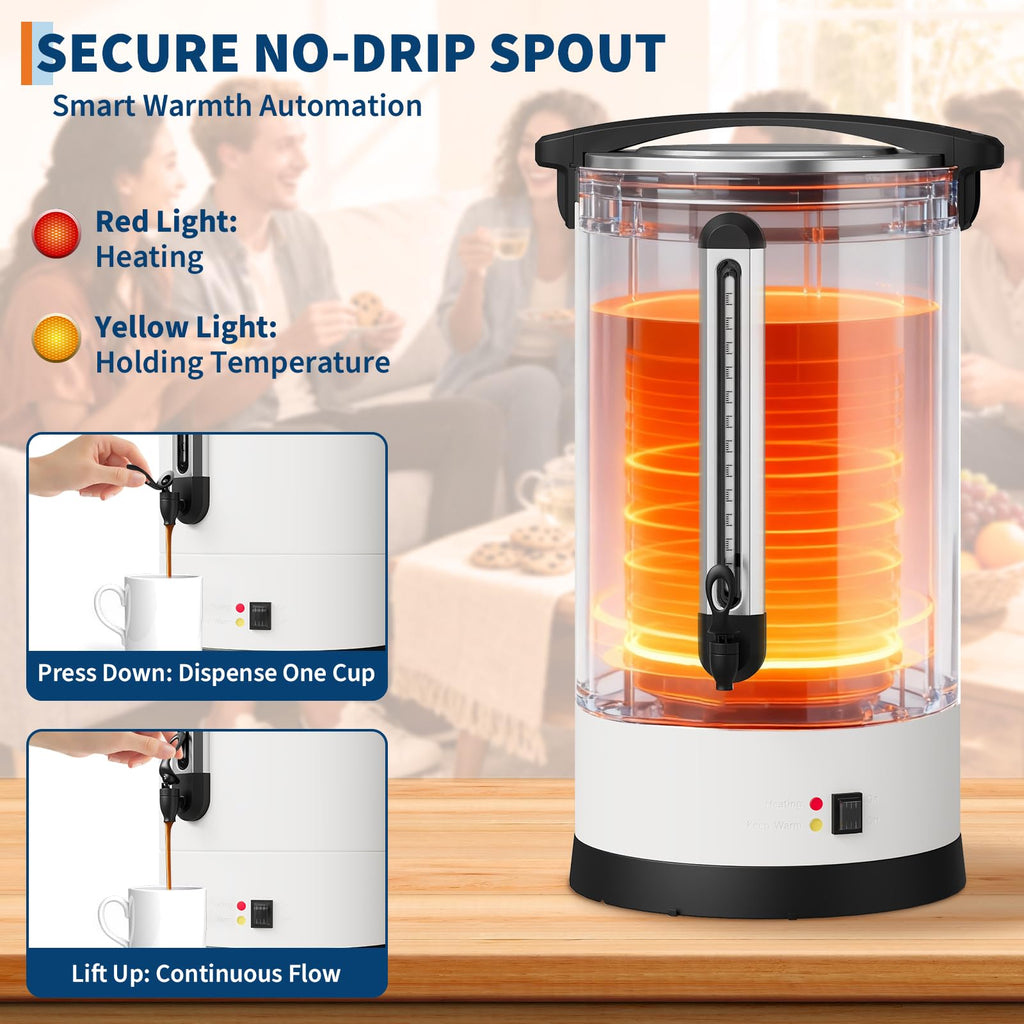 12L Stainless Steel Coffee Urn Q967