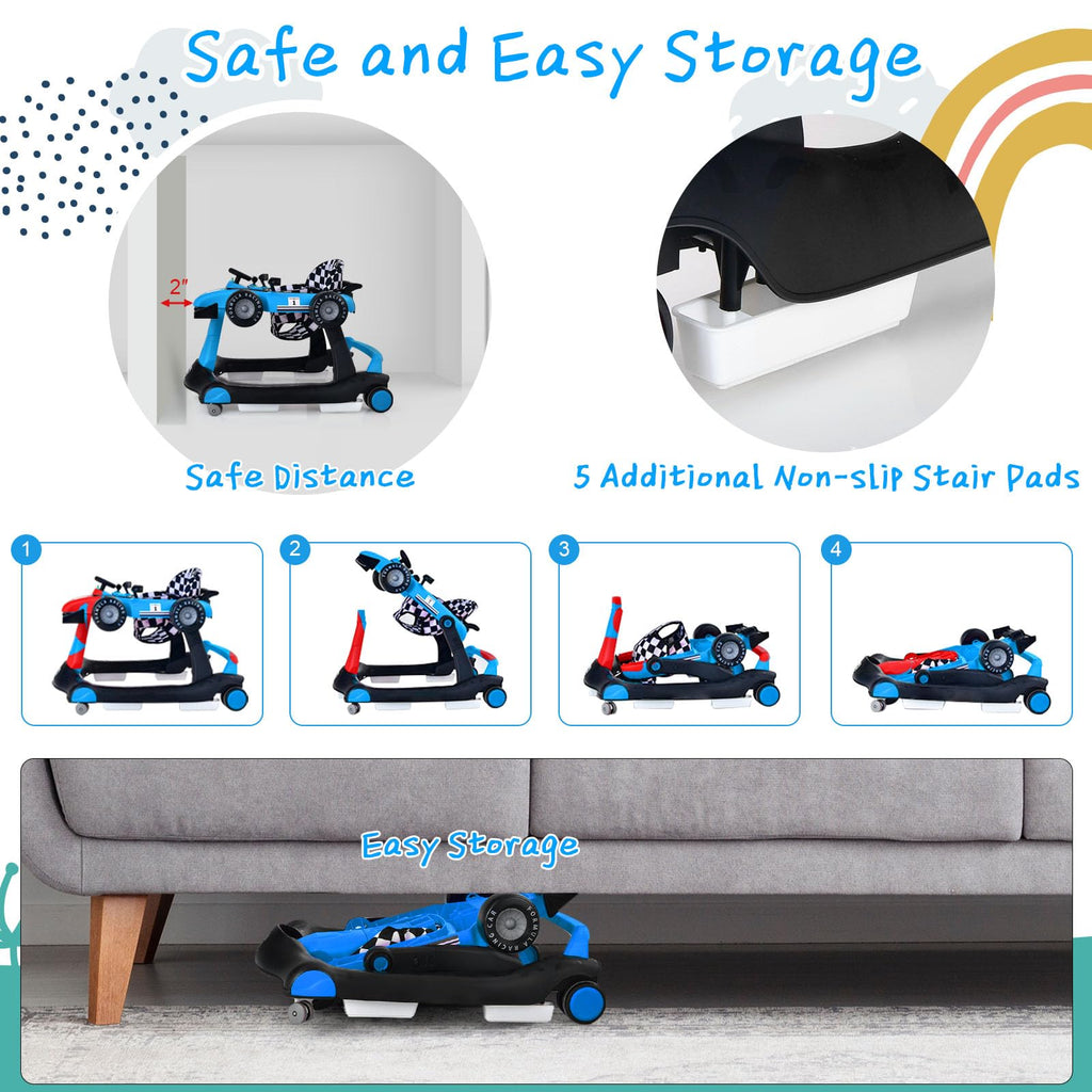 5-in-1 Foldable Baby Walker with Adjustable Height R769