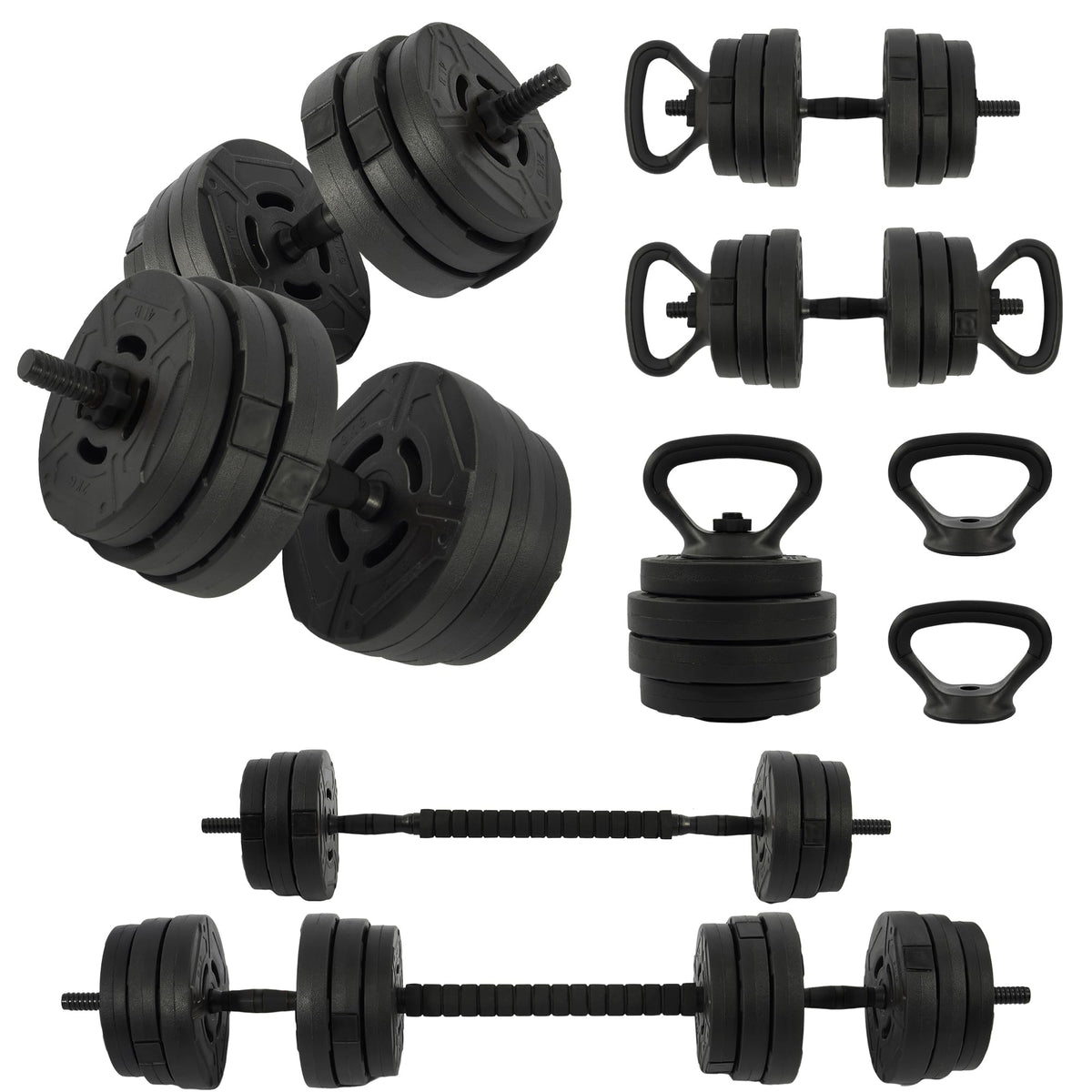 Adjustable Dumbbell Set 60 Lbs Black N638023