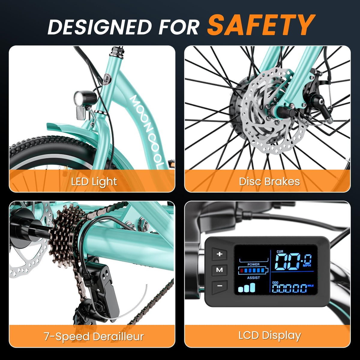 3 Wheel Electric Bike for Adults E40789