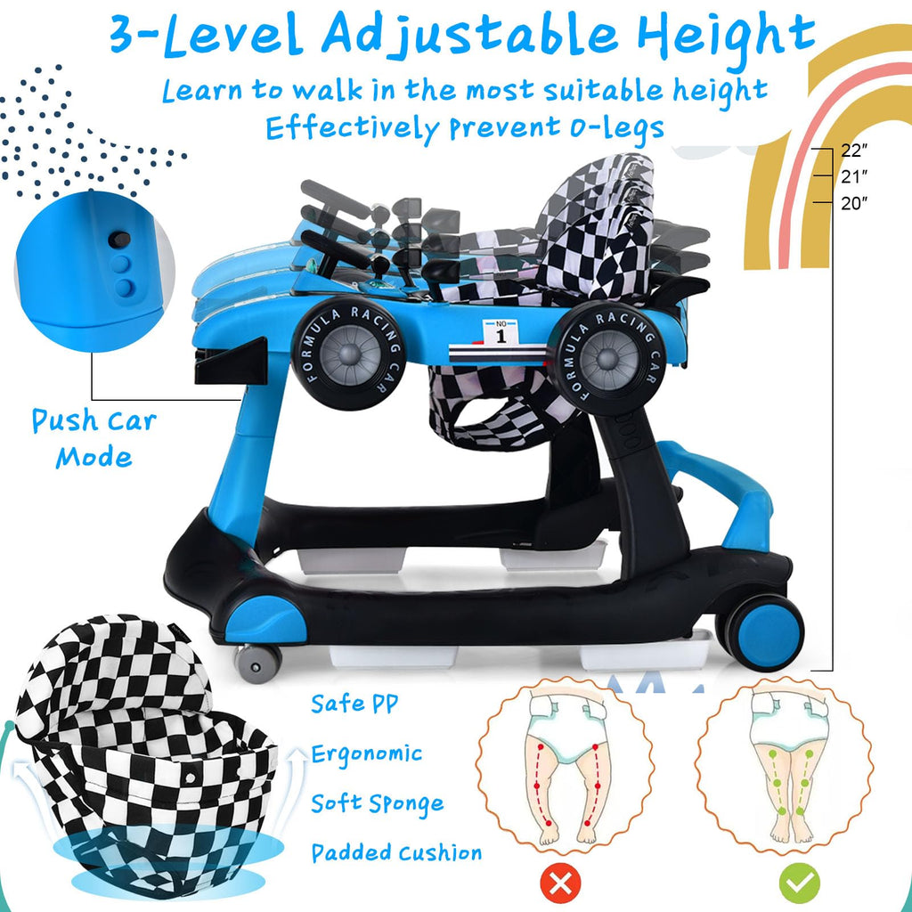 5-in-1 Foldable Baby Walker with Adjustable Height R769