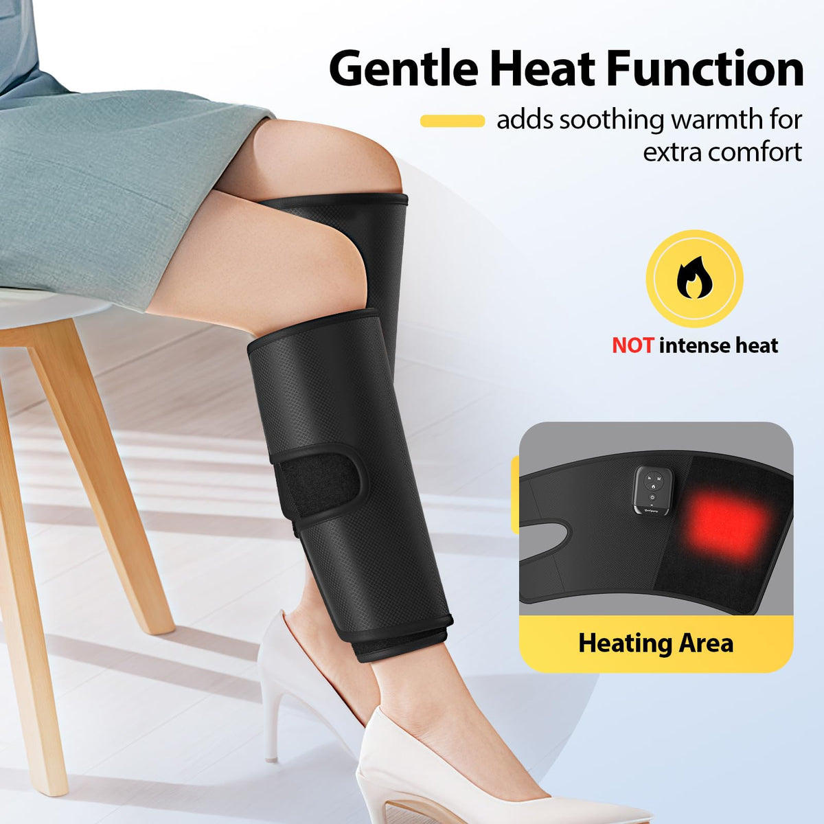 Cordless Air Compression Calf Massager with Heat X947