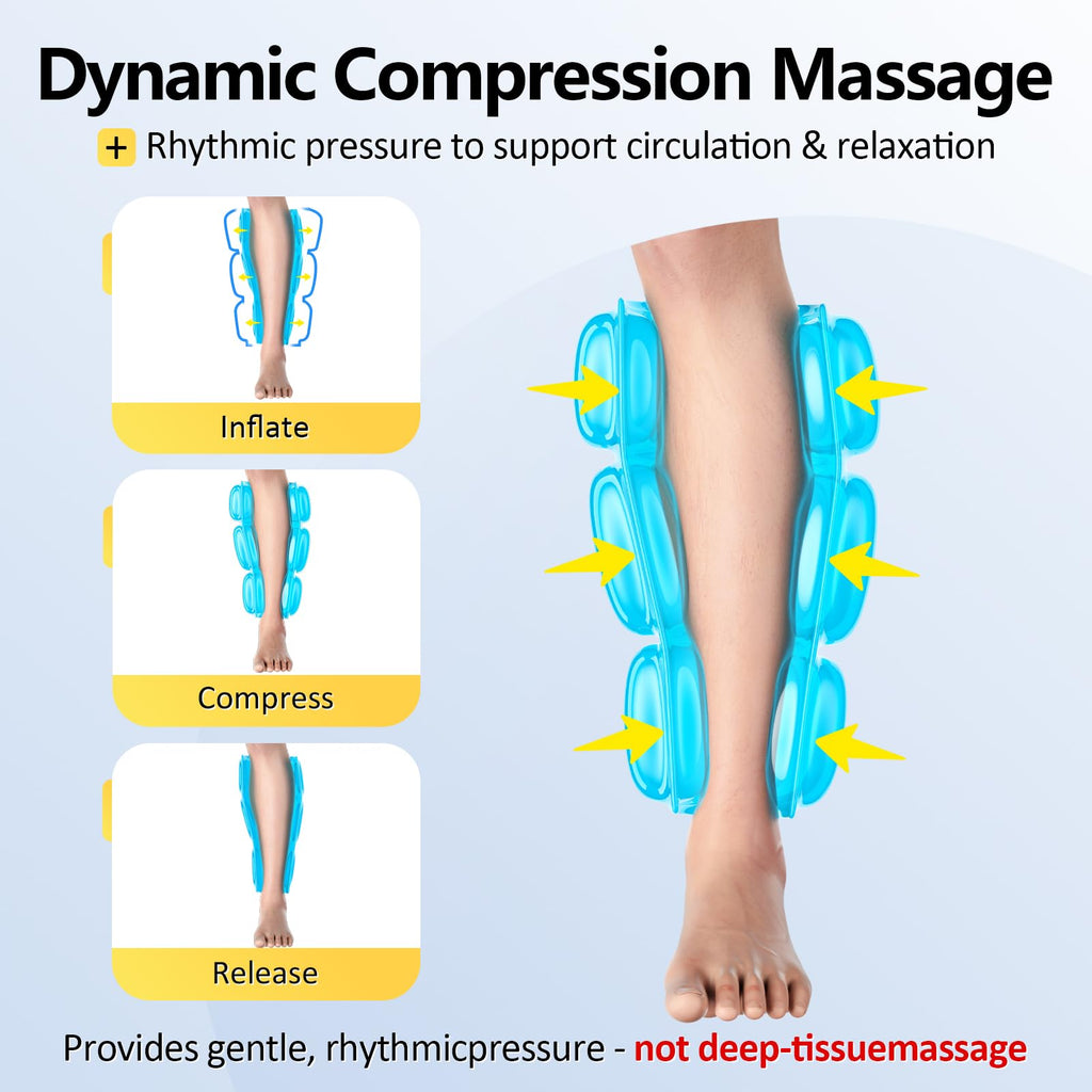 Cordless Air Compression Calf Massager with Heat X947