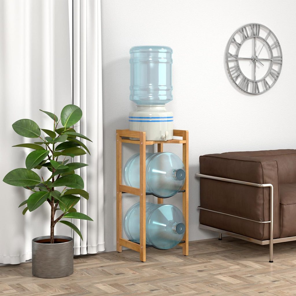 5 Gallon Water Jug Holder with Top Shelves X4004