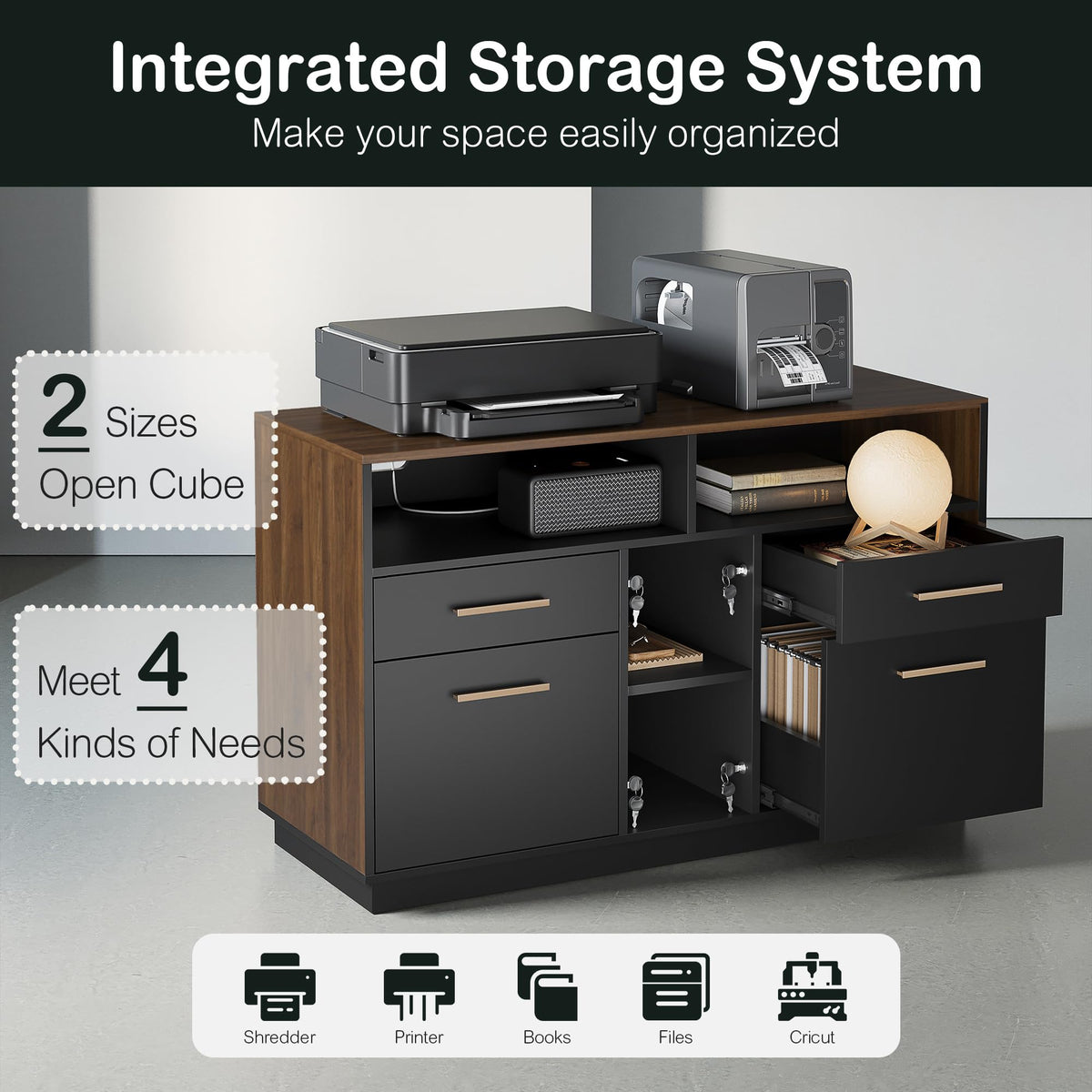 4 Drawer File Cabinet with Lock L20092