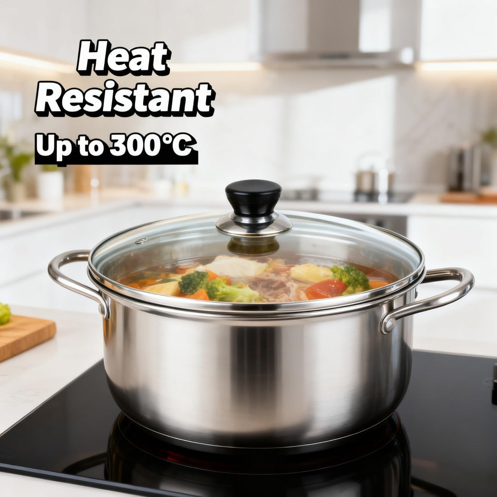 10 Inch Tempered Glass Replacement Pan Lid with Steam Vent Q659432
