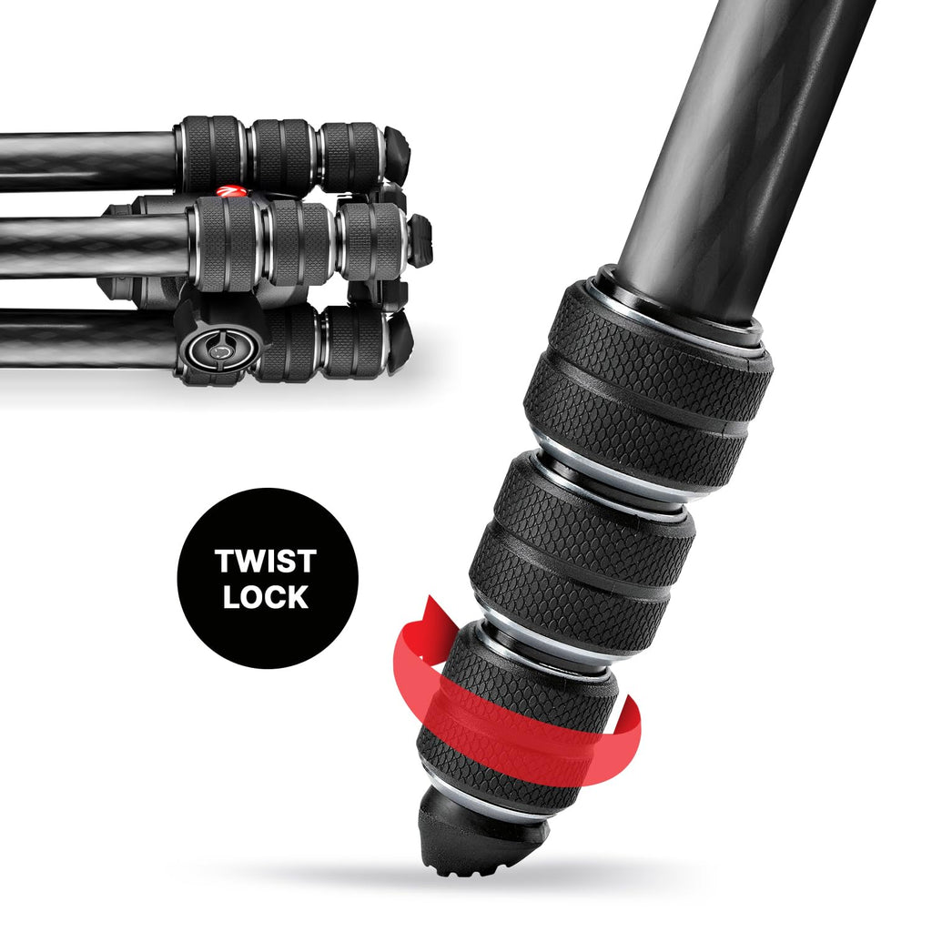 Camera Tripod Kit with Fluid Head and Twist Closure D845536