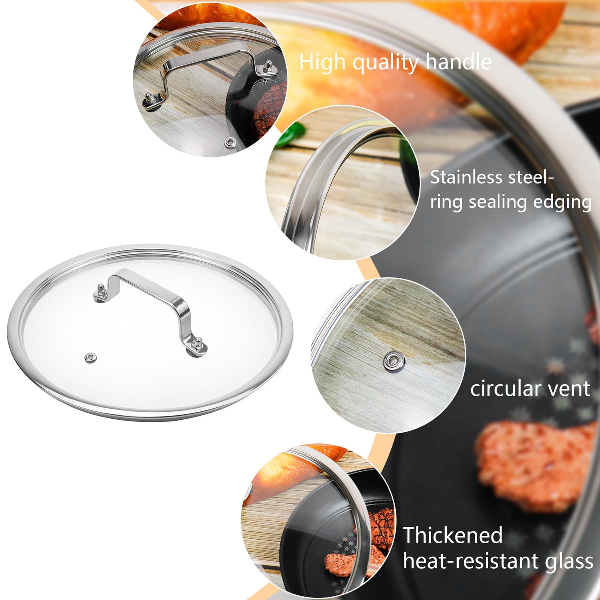 10 Inch Tempered Glass Pot & Pan Lid N2688