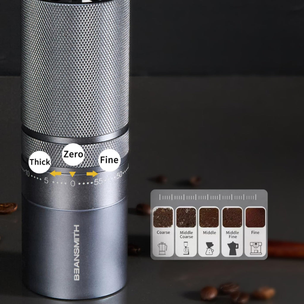 Manual Coffee Grinder 7 Star Stainless Steel Conical Burr 30g Capacity B634575
