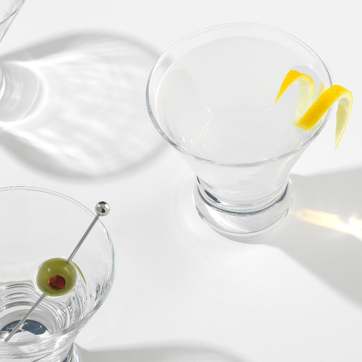 Stemless Martini Glasses Set of 4 W721