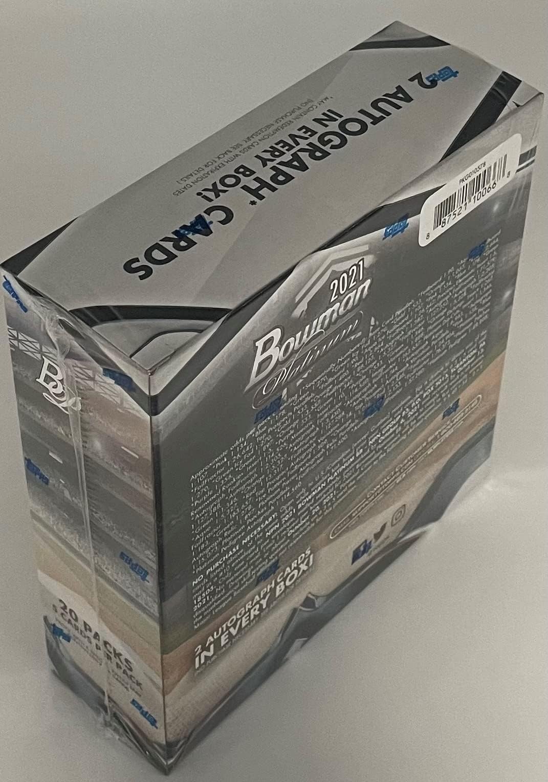 2021 Bowman Platinum MLB Baseball Card Mega Box F4405