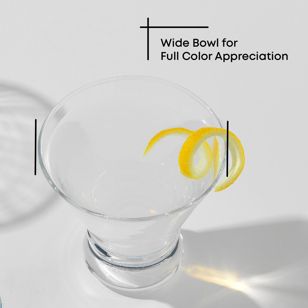 Stemless Martini Glasses Set of 4 W721