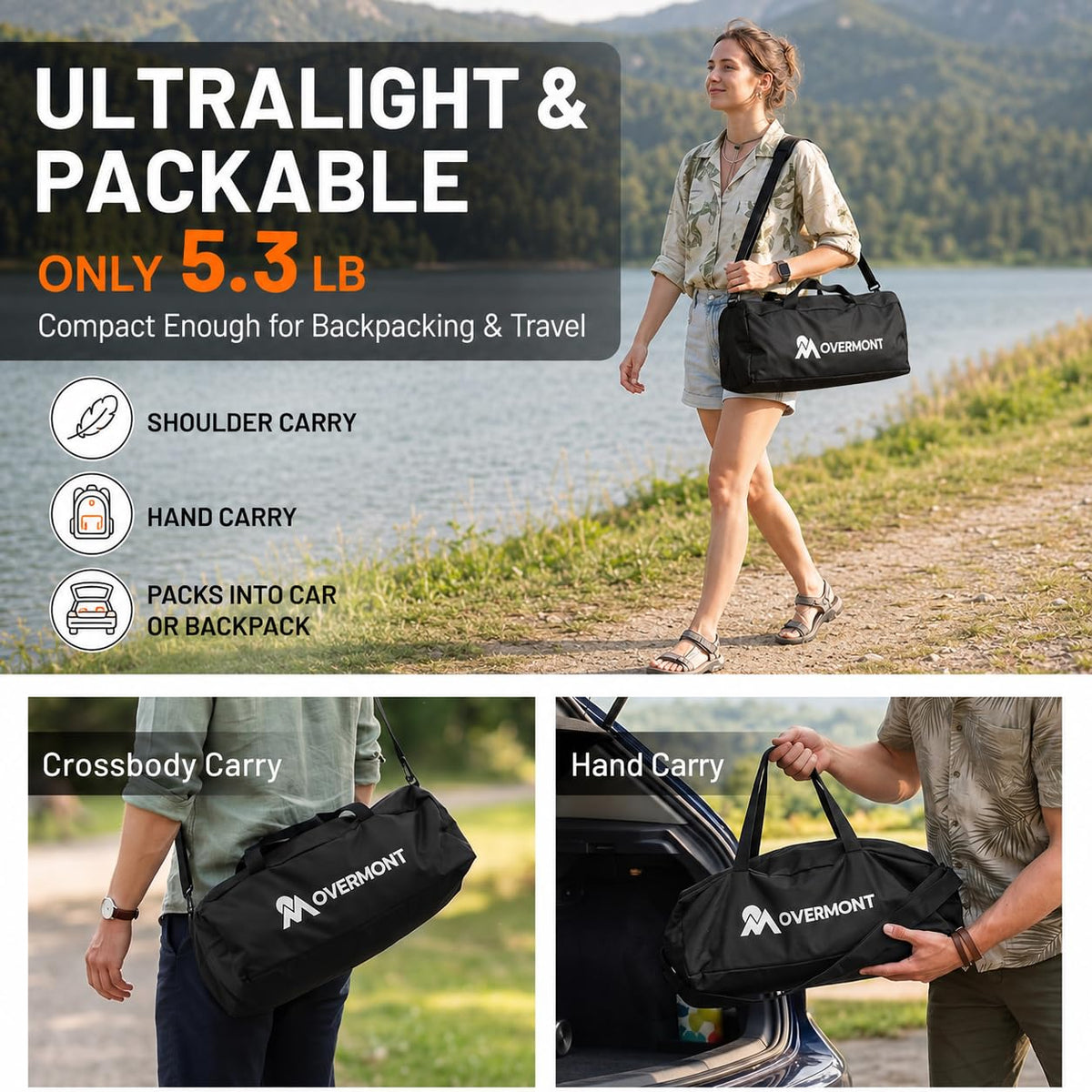 Portable Camping Cot with Pillow Pocket R16449