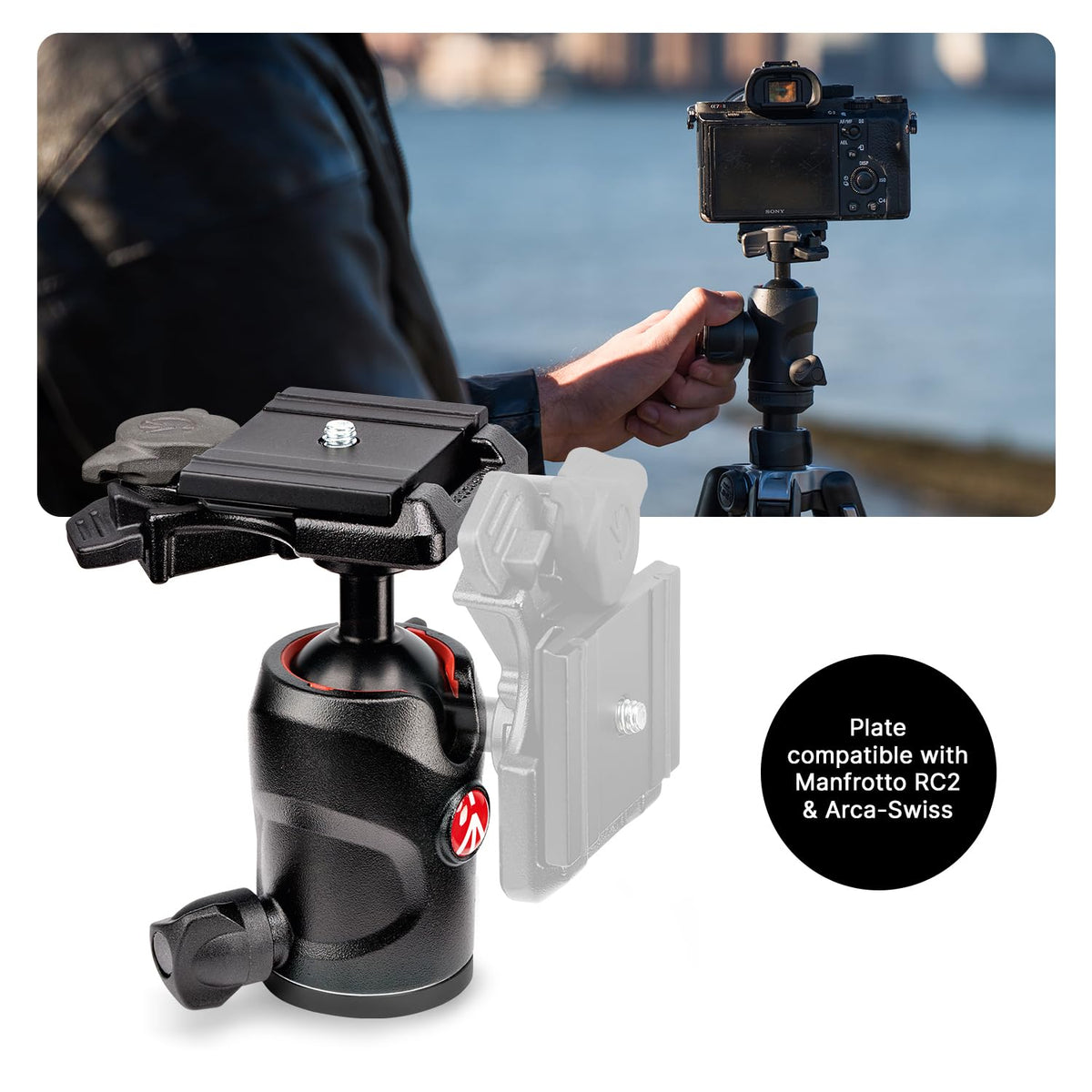 Camera Tripod Kit with Fluid Head and Twist Closure D845536