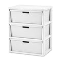 White 3 Drawer Storage Tower Y5014