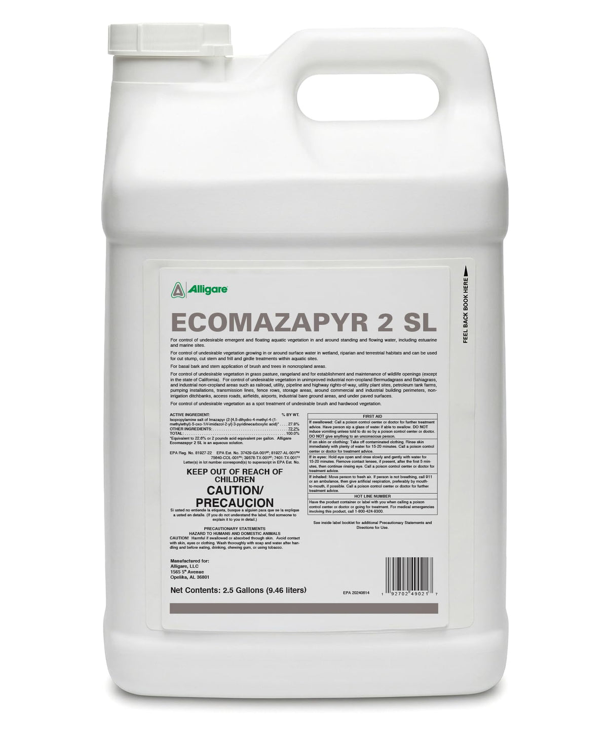 27.8% Imazapyr Herbicide 2.5 Gallon A793
