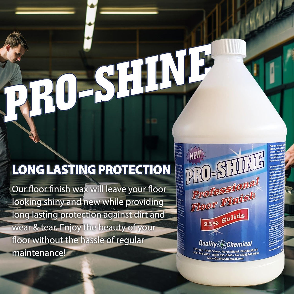 High Shine Floor Finish Wax 640 oz F38551
