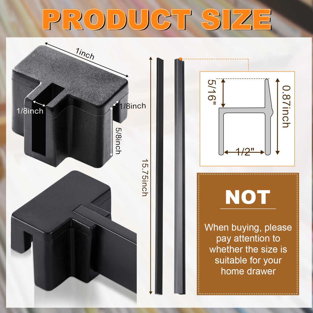 14 Pcs File Cabinet Rails Set J37059