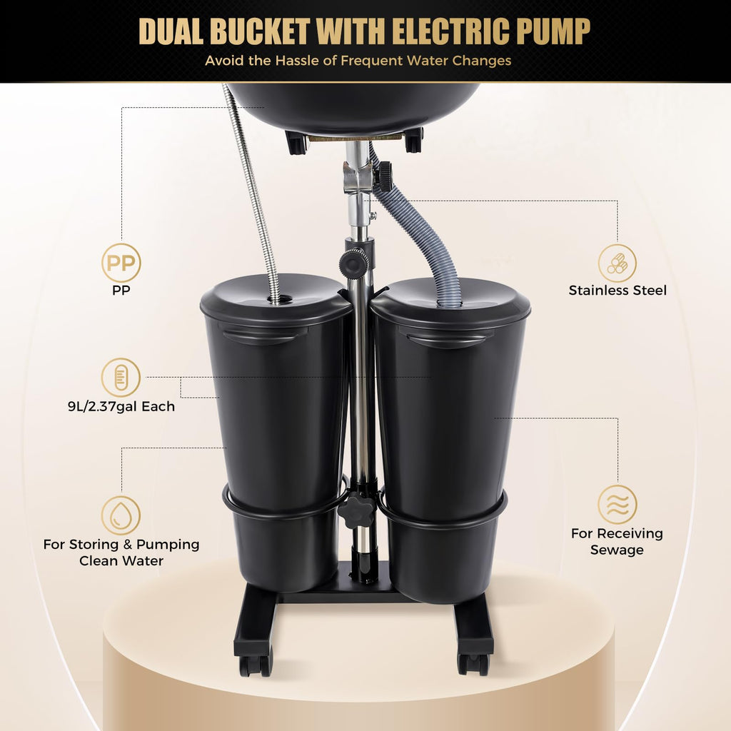 Portable Shampoo Bowl with 2 Bucket L52336