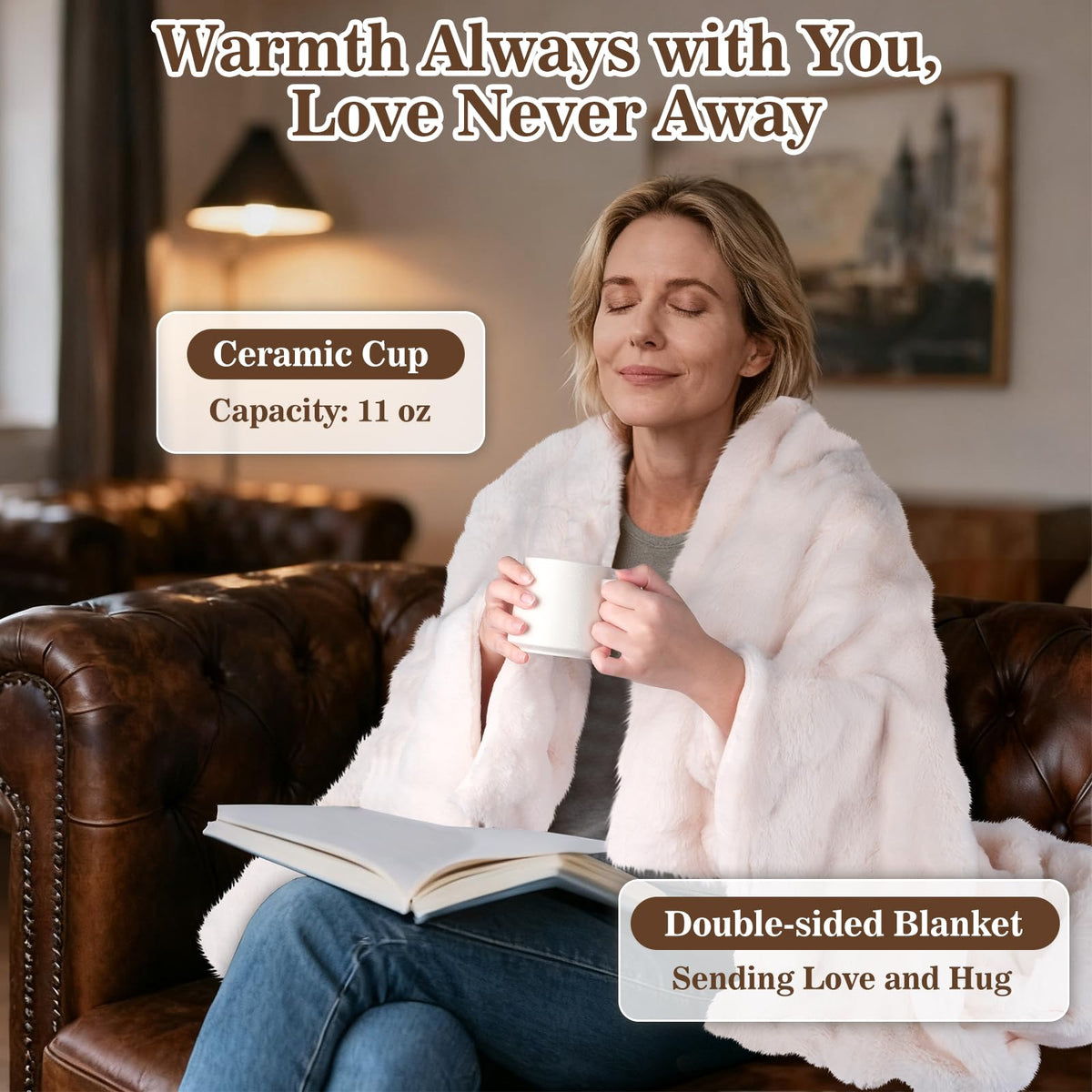 Get Well Soon Gift Basket with Blanket, Mug, Teddy Bear, Aromatherapy K19041