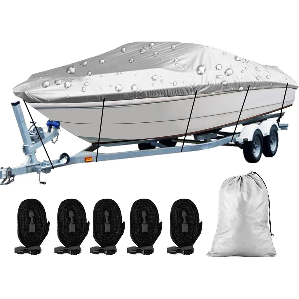 14-16 Ft Trailerable Waterproof Boat Cover D386