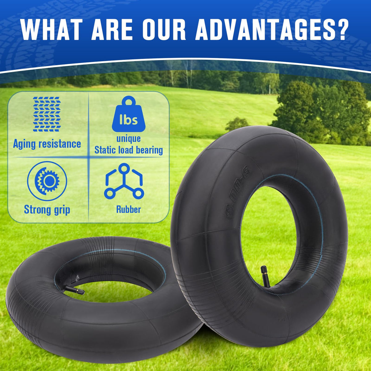 15x6.00-6 Inner Tubes with TR-13 Straight Valve Stem E141353