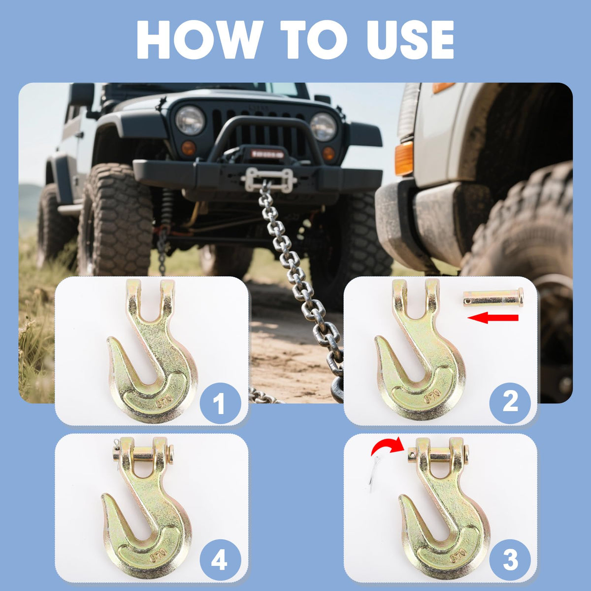 Heavy Duty 3/8" Chain Hook G355
