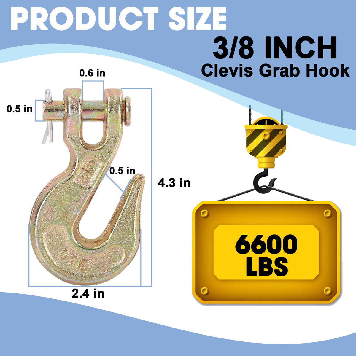 Heavy Duty 3/8" Chain Hook G355