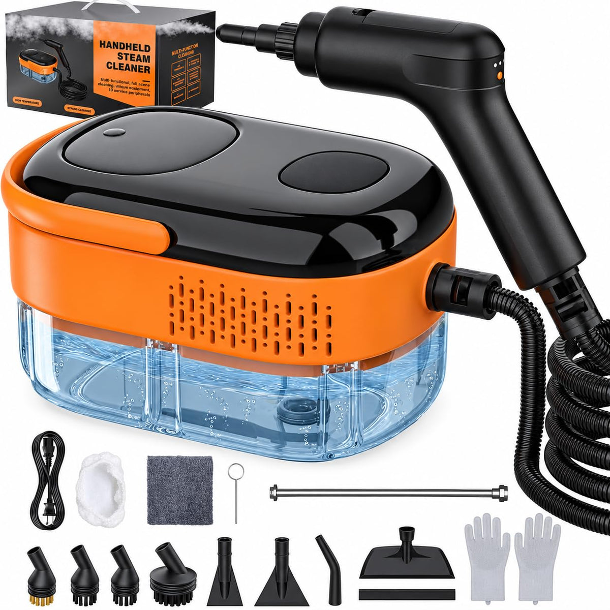 Portable Handheld Steam Cleaner with 16 Accessories D307322