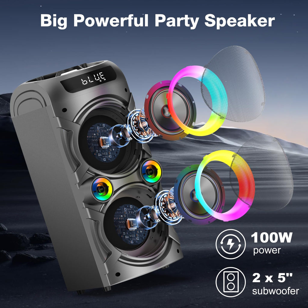 100W Portable Bluetooth Speaker X3872