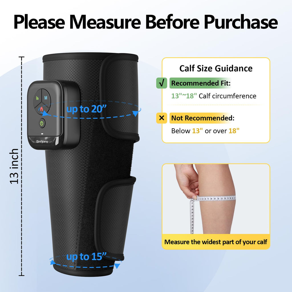 Cordless Air Compression Calf Massager with Heat X947