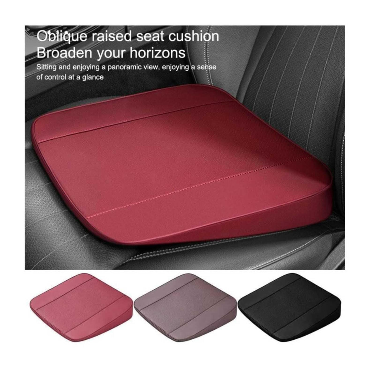 Wedge Shaped Memory Foam Car Seat Cushion K555