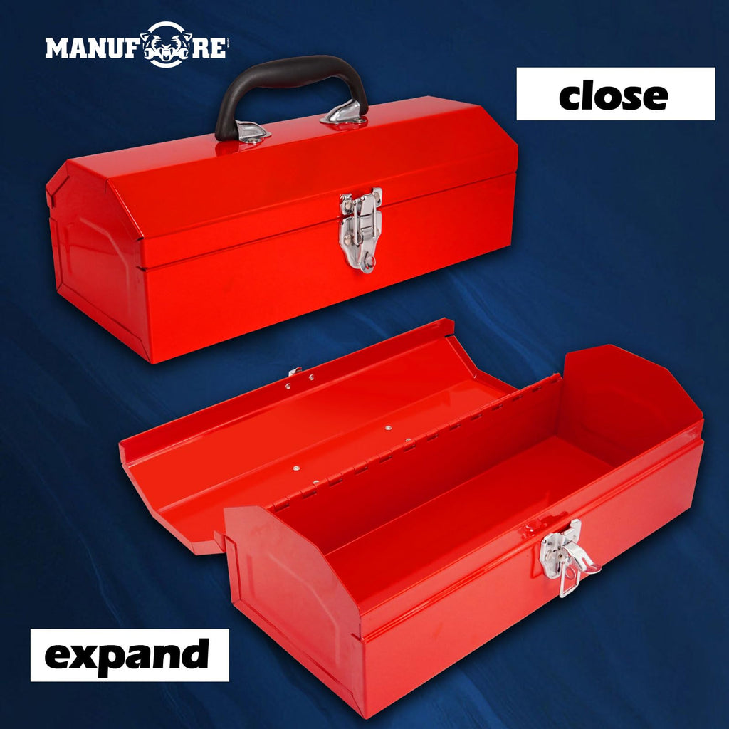 14" Metal Tool Box with Carry Handle F702517
