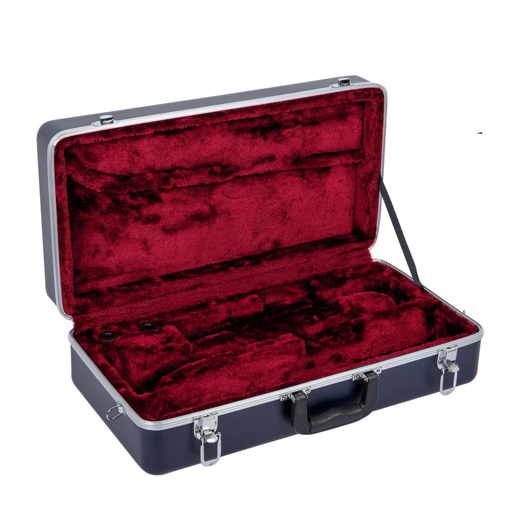 Textured Blue ABS Trumpet Case with Velvet Interior Y53671