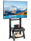 Mobile TV Cart with Storage Drawer for 32-75 inch TVs I7415