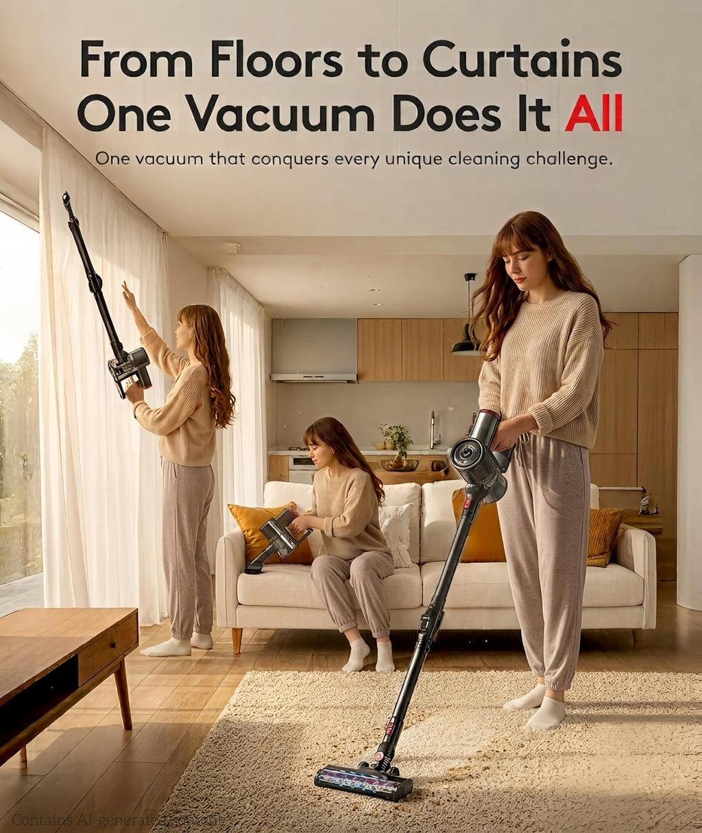 Cordless Vacuum Cleaner 40Kpa 45Min 6-in-1 Y872844