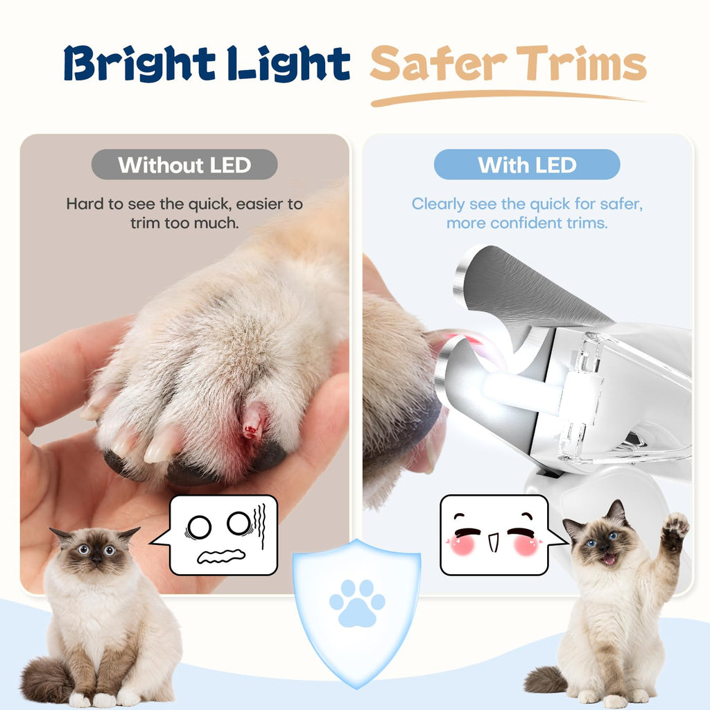 Dog Nail Clippers with Light and Dog Nail Grinder V7836