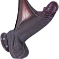 7.5" Black Silicone Dildo with Suction Cup H235918