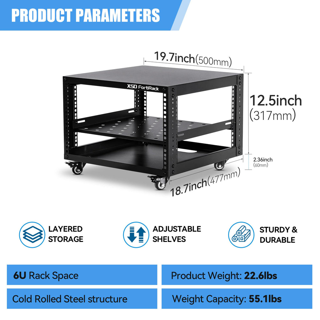 6U Open Frame Rack E742
