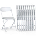 White Foldable Plastic Chair 9 Pack H314457