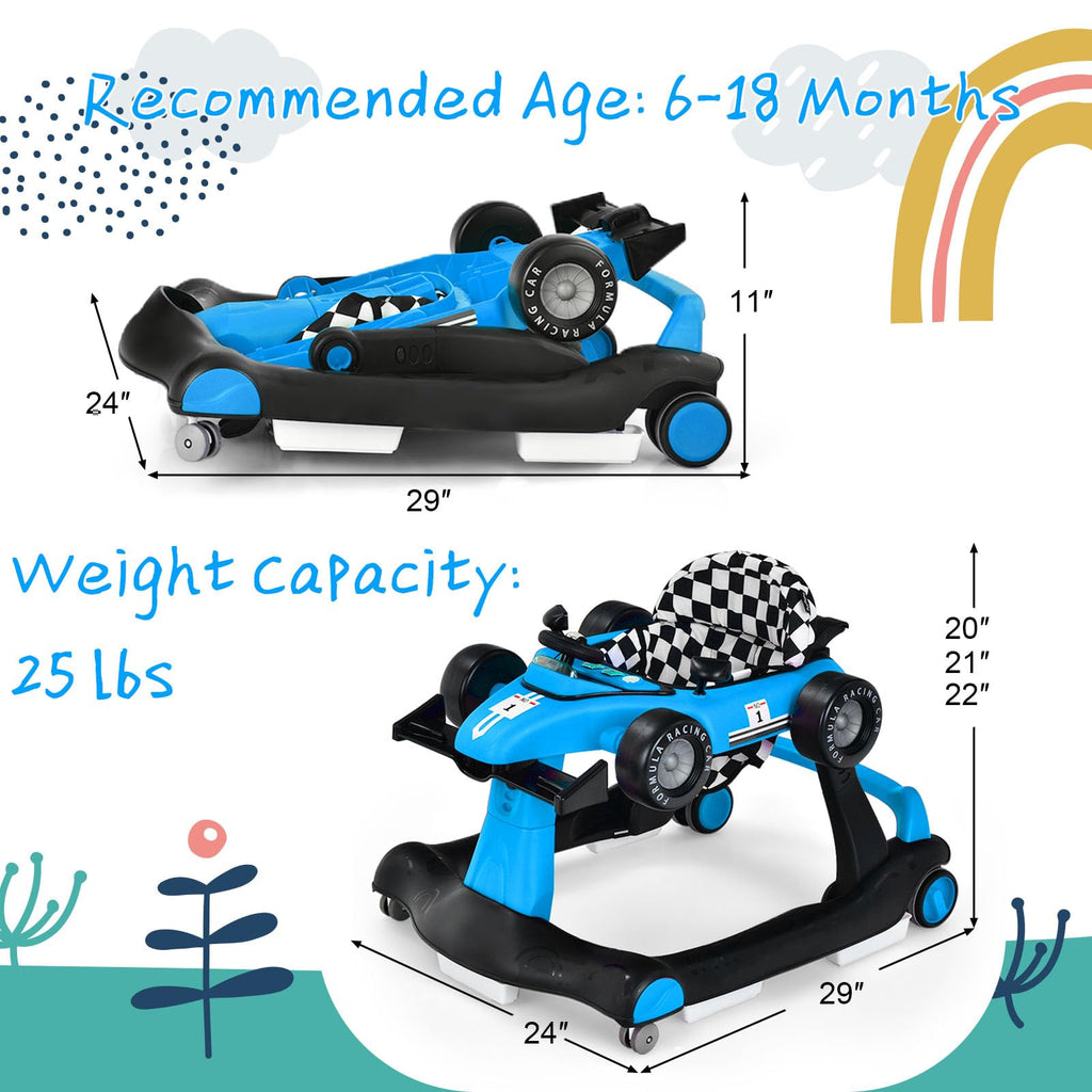 5-in-1 Foldable Baby Walker with Adjustable Height R769